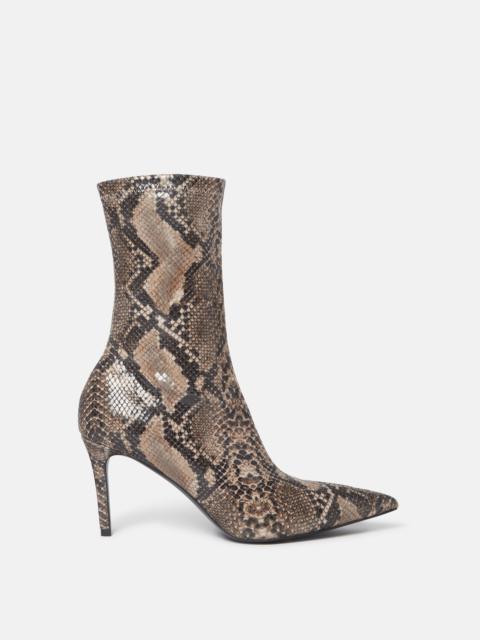 Stella Iconic Python Print Heeled Ankle Boots