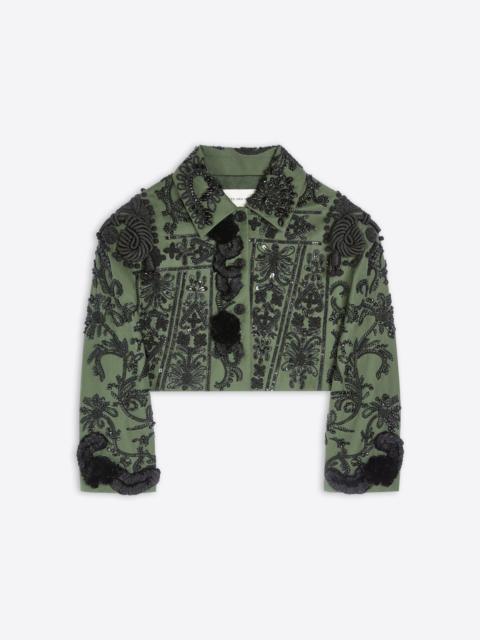 Dries Van Noten EMBROIDERED COTTON JACKET