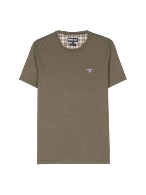 Barbour logo-embroidered cotton T-shirt