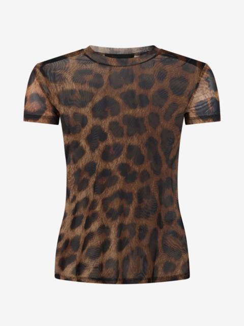 PHILIPP PLEIN leopard-print short-sleeve T-shirt