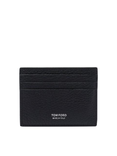 TOM FORD Deer-print leather card holder