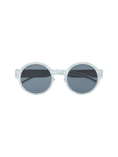 MYKITA snake-print round sunglasses