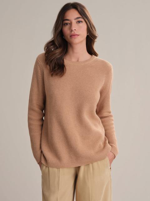 525 america Emma: Crewneck Shaker Stitch Cotton Sweater