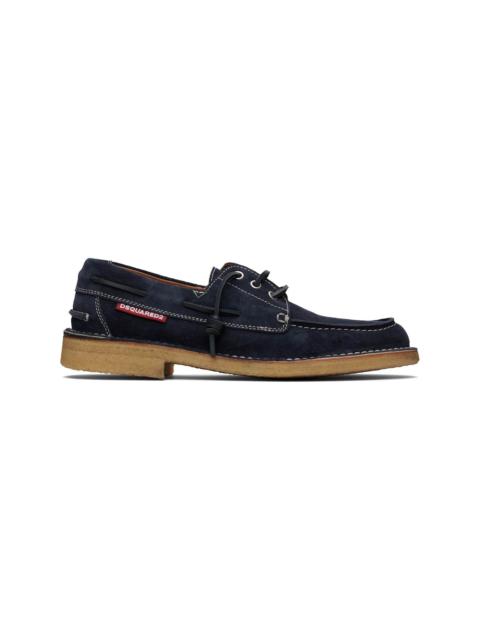 DSQUARED2 Navy Neoclassic Boat Shoes