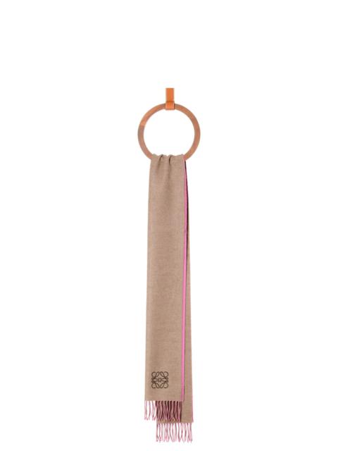 Loewe Bicolour scarf in wool and cashmere