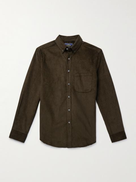 Portuguese Flannel Lobo 2.0 Button-Down Collar Cotton-Corduroy Shirt