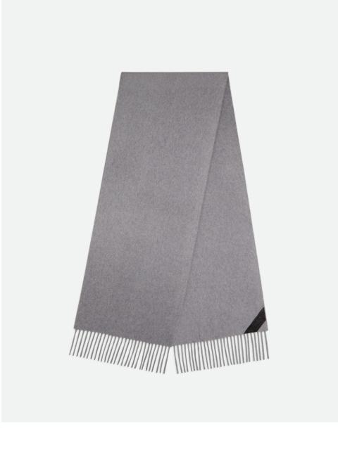 Bottega Veneta Cashmere Scarf With Bottega Leather Patch