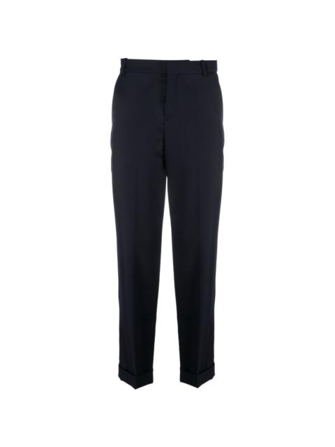 cropped straight-leg trousers