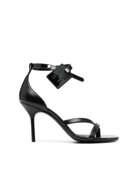 Off-White Zip Tie leather sandals