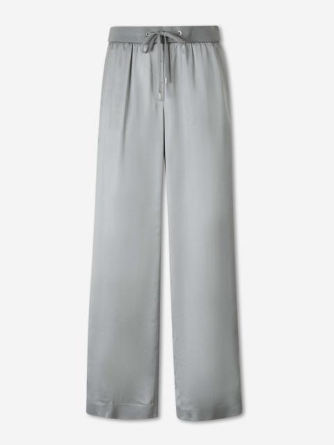 PESERICO SATIN CASUAL TROUSERS