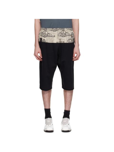 Vivienne Westwood Black Paneled Shorts