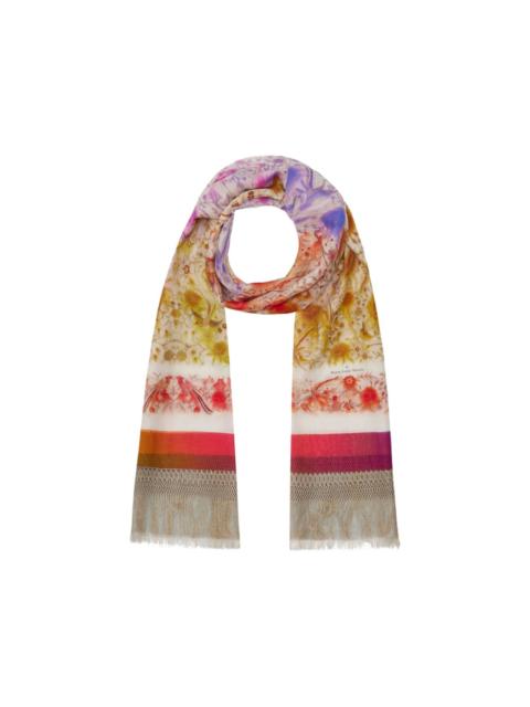 Pierre-Louis Mascia Hawnbci floral fringe scarf