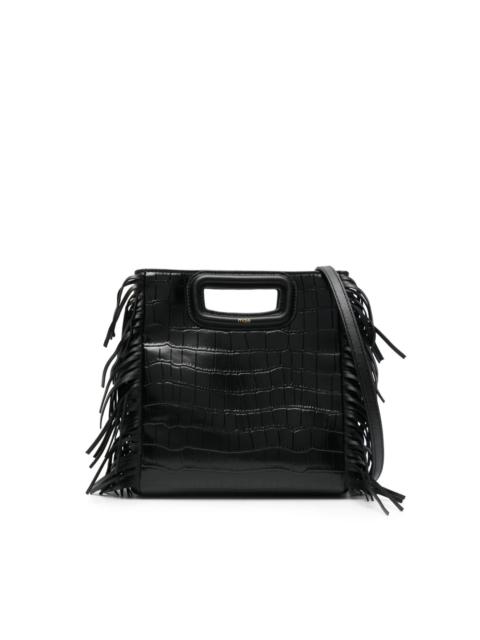 M embossed-crocodile tote bag