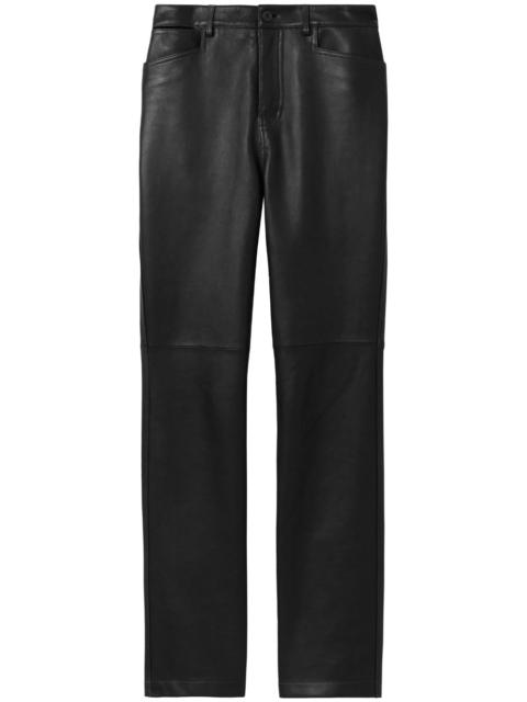Proenza Schouler leather straight-leg trousers