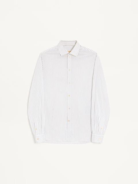Valentino VALENTINO LONG-SLEEVED STRIPED COTTON AND SILK SHIRT
