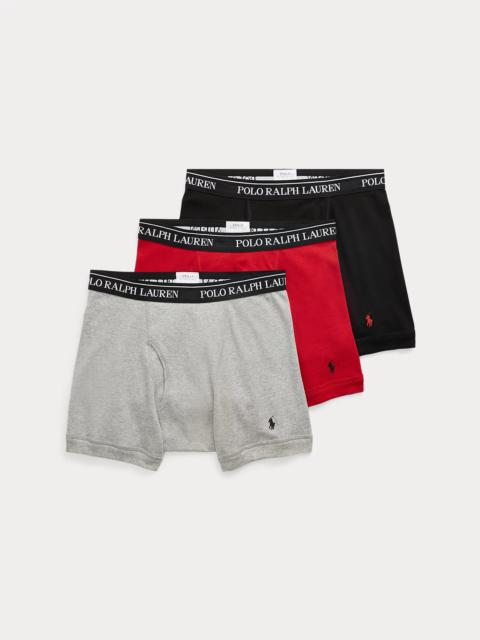 Polo Ralph Lauren Cotton Wicking Boxer Brief 3-Pack