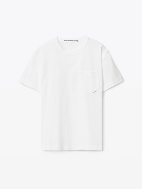 Alexander Wang POCKET TEE iN HIGH TWIST JERSEY