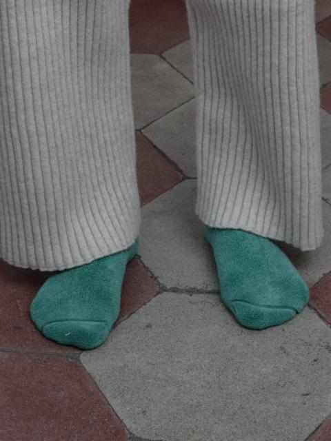 BASERANGE Buckle Ankle Socks - Textured Organic Cotton