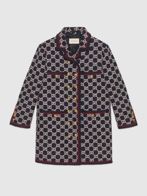 GUCCI GG tweed coat