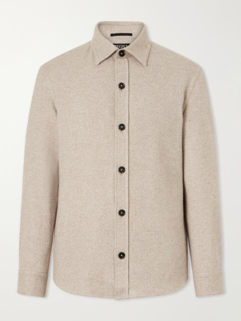 ZEGNA Cashmere and Silk-Blend Twill Overshirt