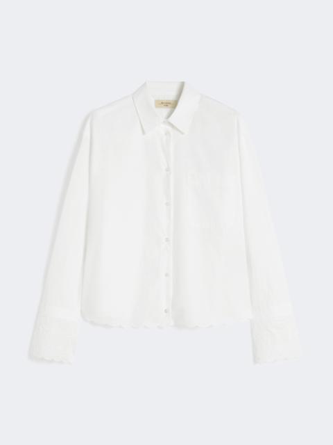 WEEKEND Max Mara Breast-pocket cotton shirt - IVORY