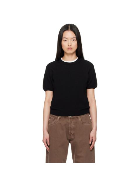 &DAUGHTER Black Emer Cashmere T-shirt