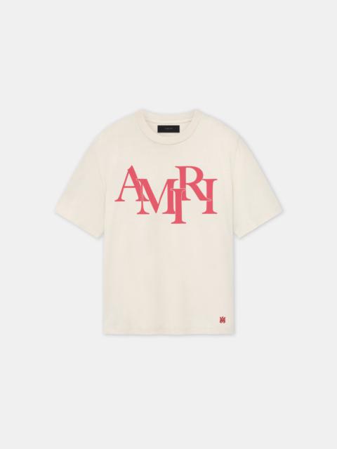 AMIRI AMIRI STAGGERED TEE