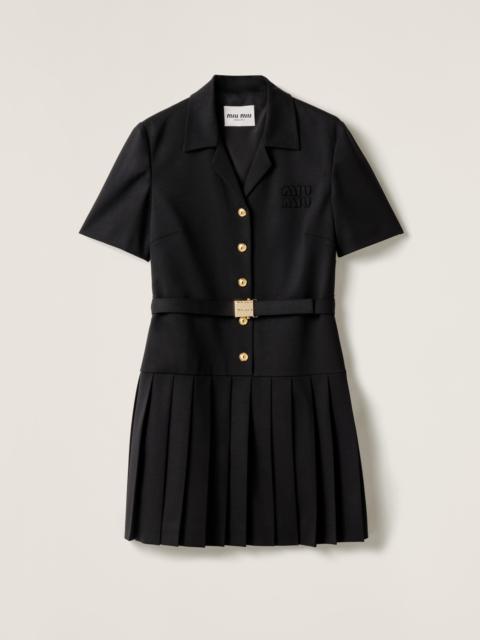 Miu Miu Grain de poudre wool mini-dress