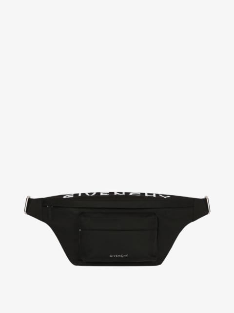 ESSENTIAL U BUMBAG IN NYLON WITH GIVENCHY EMBROIDERY