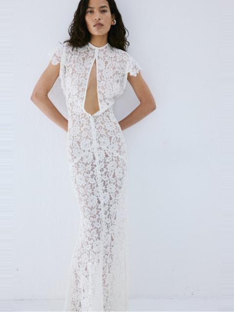 De La Vali LAIA MAXI DRESS IN IVORY LACE