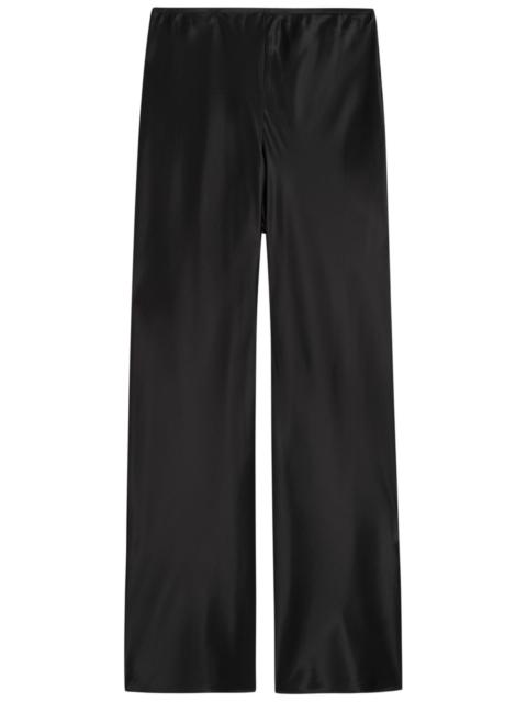 Reformation Reformation Gale Straight-leg Satin Trousers