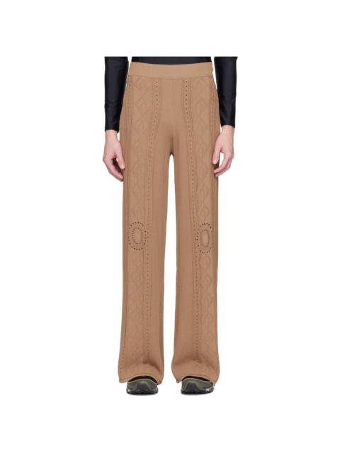 Marine Serre Beige Distressed Lounge Pants