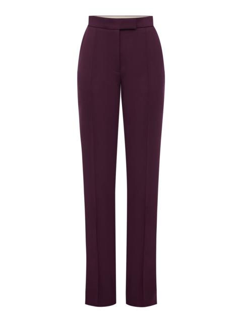 ALEX PERRY Flare Trouser In Wool Suiting burgundy