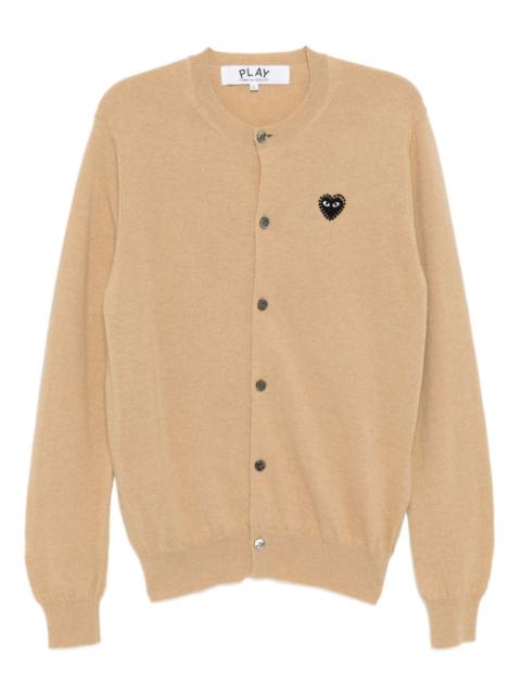 Comme des Garçons PLAY heart-appliqué cardigan