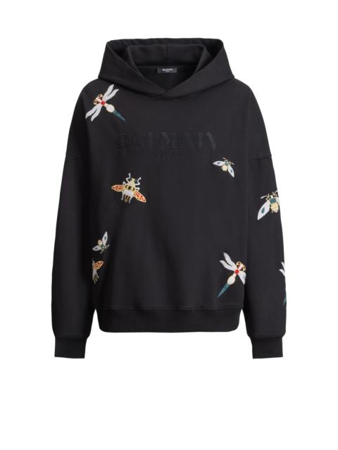 Balmain Embroidered Balmain Insect hoodie