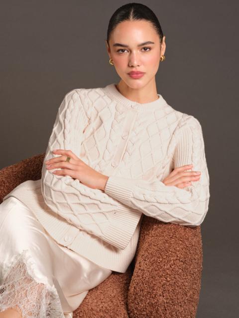 525 america Florence: Cotton Cable Knit Cardigan