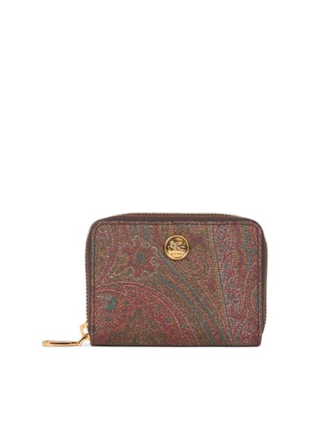 Etro Arnica Pegaso-charm paisley wallet