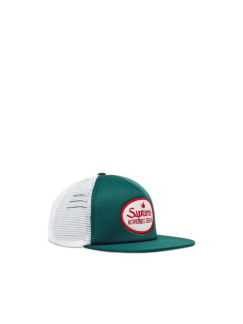 Supreme logo-patch trucker cap