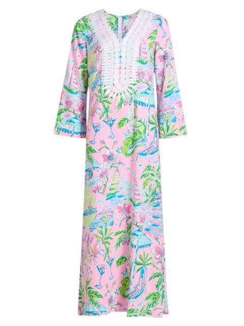Lilly Pulitzer Women's Ocleppo Maxi Oversized Caftan - Conch Shell Pink