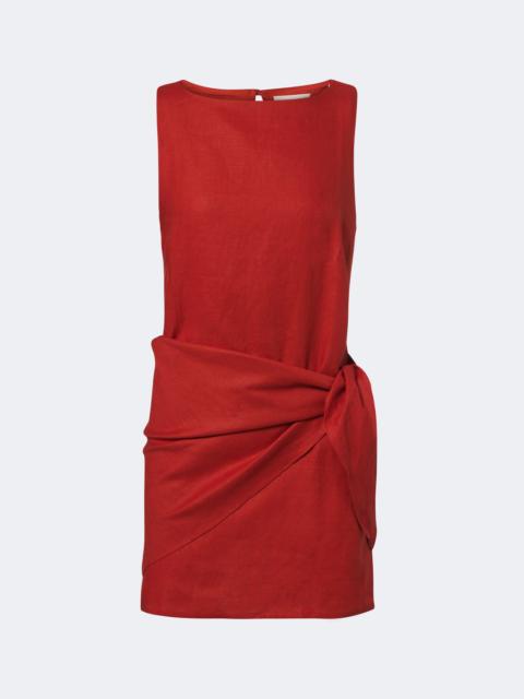 FAITHFULL Souline belted linen minidress