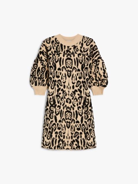 Sportmax Animal-print terry dress