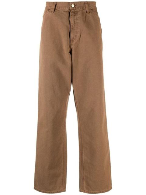 Carhartt WIP logo-patch straight-leg trousers