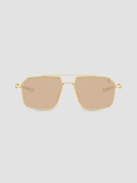 TAG Heuer Women's Mini Vingt 57MM Aviator Sunglasses - Brown Gold
