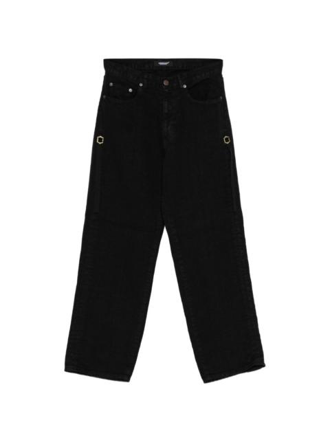 UNDERCOVER buckle-detail straight-leg jeans
