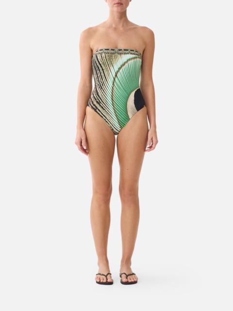 CAMILLA BANDEAU ONE PIECE W REMOVABLE STRAPS A WINK TO THE WILD