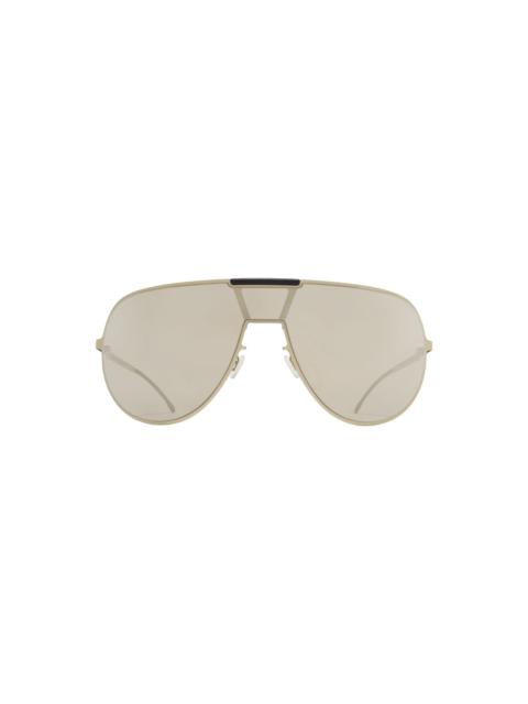 MYKITA MYKITA X RIMOWA AVIATOR SUNSHIELD MR005 - TITAN/PITCH BLACK ELECTRUM MIRROR