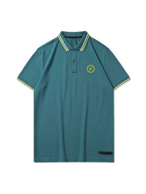 Li-Ning Li-Ning Way Of Wade Logo Polo Shirt 'Green Teal' APLQ211-2