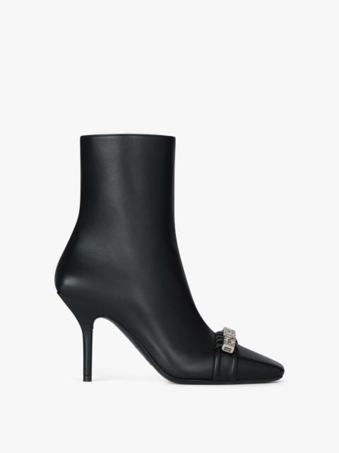 Givenchy G WOVEN ANKLE BOOTS IN LEATHER