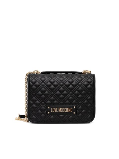 Moschino quilted logo crossbody bag