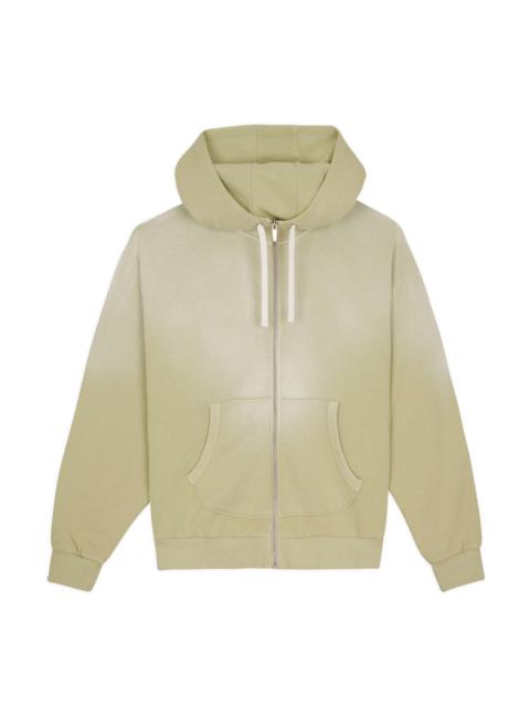 Padded Elbow Zip-Up Hoodie - Sand